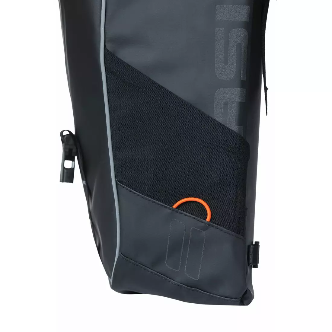 BASIL Fahrradtaschen hinten MILES TARPAULIN DOUBLE BAG 34L black orange 18086