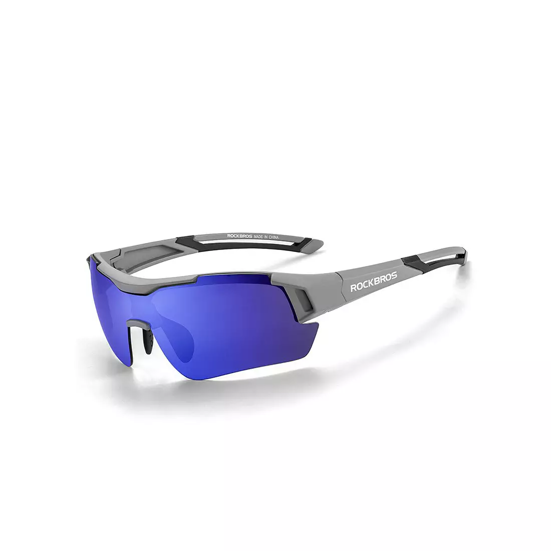 Rockbros 10117 Fahrrad Sportbrille mit polarisiertem black-grey