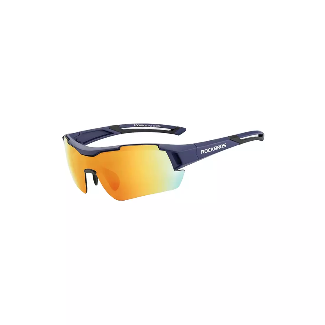 Rockbros 10118 Fahrrad Sportbrille mit polarisiertem black-blue