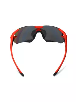 Rockbros 10128 Fahrrad Sportbrille mit polarisiertem black-red
