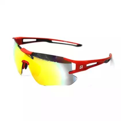 Rockbros 10128 Fahrrad Sportbrille mit polarisiertem black-red 
