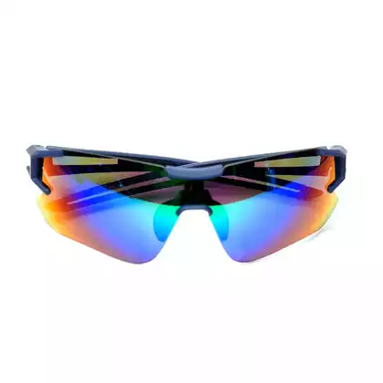 Rockbros 10129 Fahrrad Sportbrille mit polarisiertem black-blue 