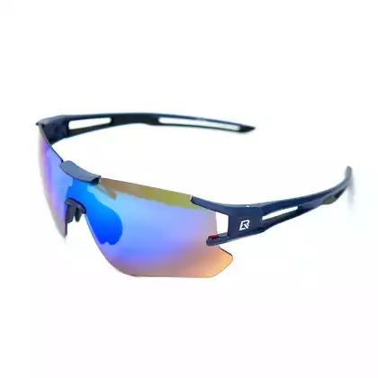 Rockbros 10129 Fahrrad Sportbrille mit polarisiertem black-blue 