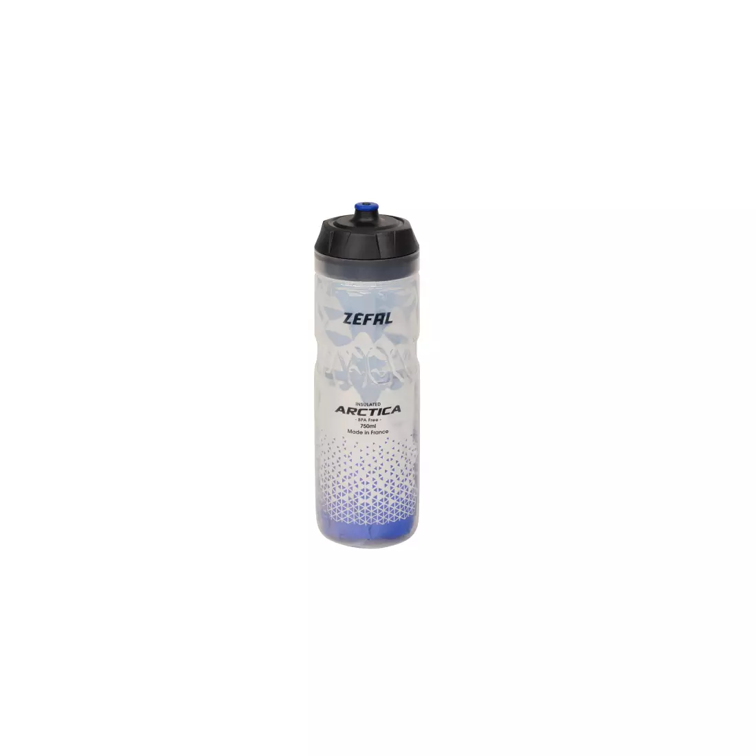 ZEFAL Fahrrad Thermalwasserflasche ARCTICA 75 silver/blue 0,75L ZF-1671