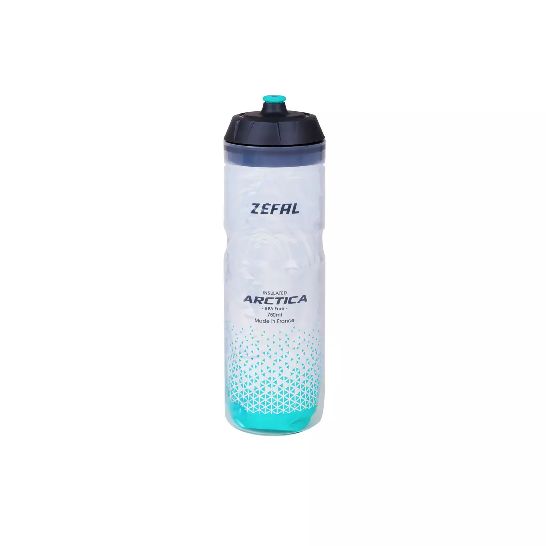 ZEFAL Fahrrad Thermalwasserflasche ARCTICA 75 silver/caraibean blue 0,75L ZF-1672