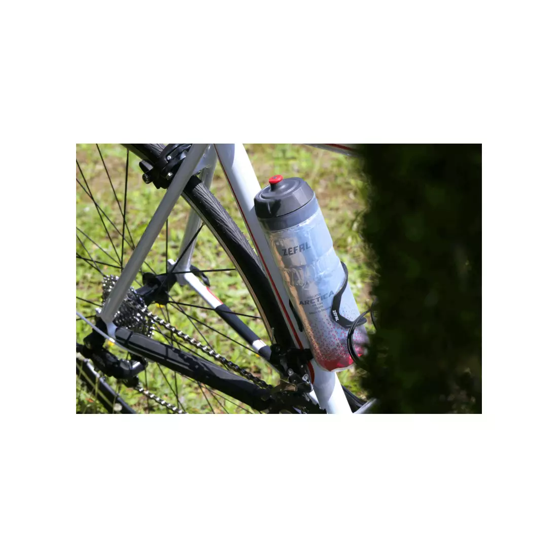 ZEFAL Fahrrad Thermalwasserflasche ARCTICA 75 silver/red 0,75L ZF-1673