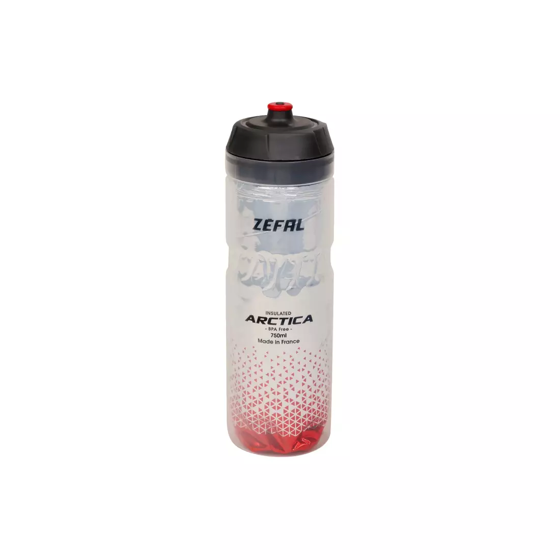 ZEFAL Fahrrad Thermalwasserflasche ARCTICA 75 silver/red 0,75L ZF-1673