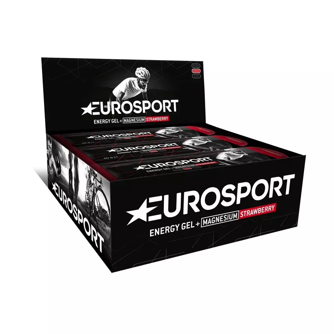 EUROSPORT Energie-Gel NUTRITION Erdbeere +Magnesium 40g 20 Stück E0028