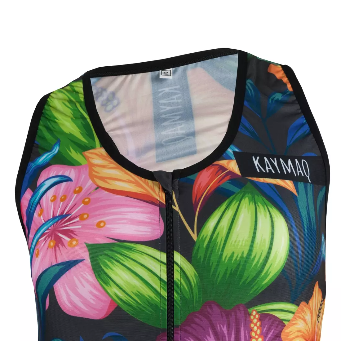 KAYMAQ DESIGN W14 ärmelloses Fahrrad-T-Shirt für Frauen