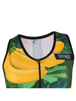 KAYMAQ DESIGN W20 ärmelloses Fahrrad-T-Shirt für Frauen