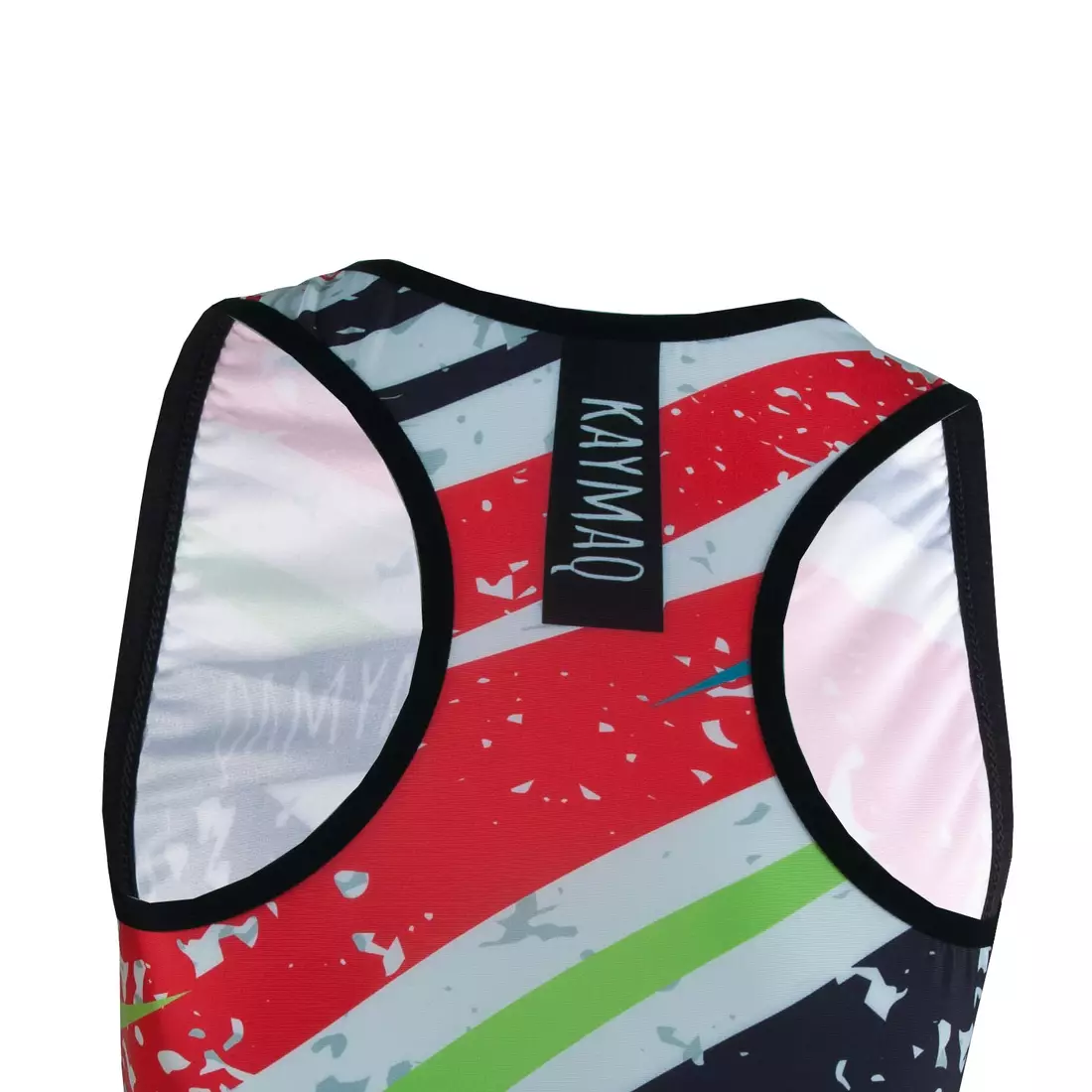 KAYMAQ DESIGN W25 ärmelloses Fahrrad-T-Shirt für Frauen