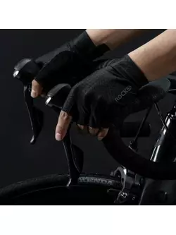 Rockbros Fahrradhandschuhe kurzer Finger, schwarz S221-BK