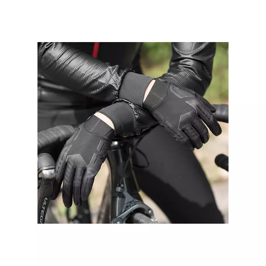 Rockbros Fahrradhandschuhe, schwarz S208BK