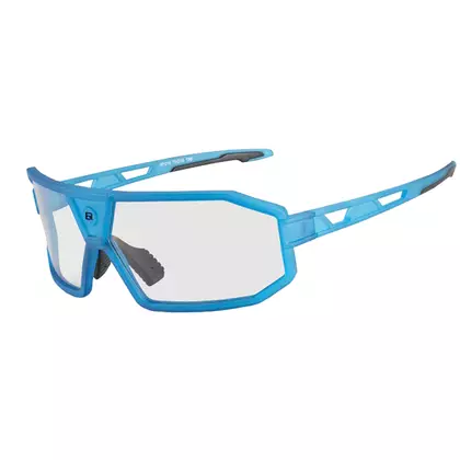 Rockbros SP214BL Fahrrad- / Sportbrille mit Photochrom blau