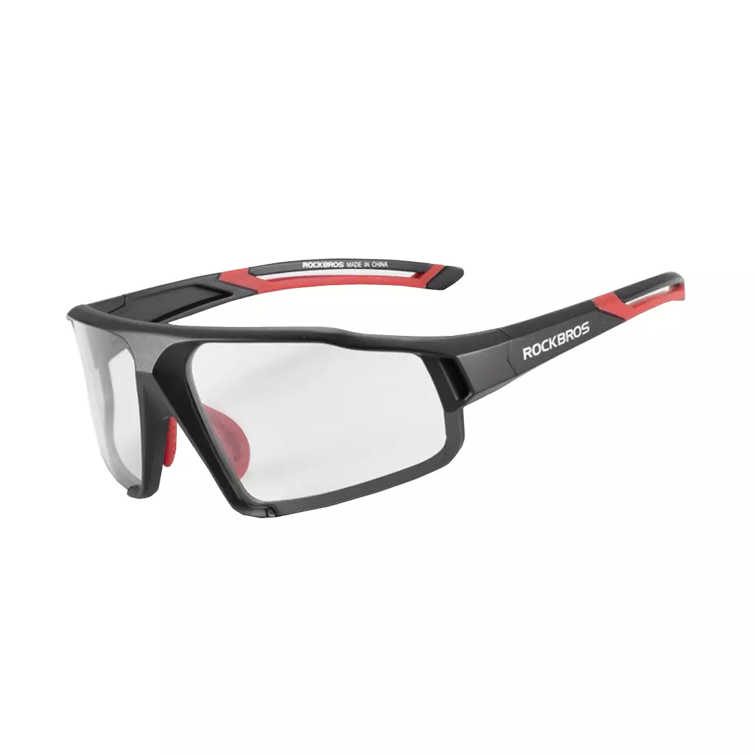 Rockbros SP216BK Fahrrad- / Sportbrille mit Photochrom schwarz-rot