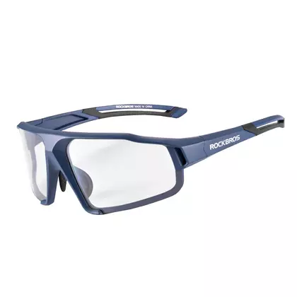 Rockbros SP216BL Fahrrad- / Sportbrille mit Photochrom  Marineblau