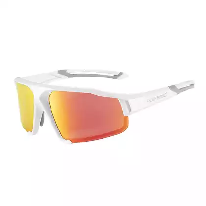 Rockbros SP216WR Fahrrad / Sportbrille mit polarisiertem Weiß