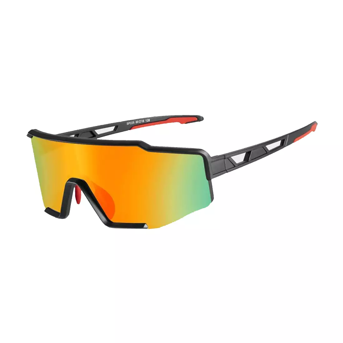 Rockbros SP225BK Fahrrad / Sportbrille mit polarisiertem schwarz-grau