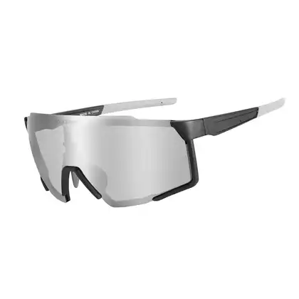 Rockbros SP22BK Fahrrad / Sportbrille mit polarisiertem schwarz-grau