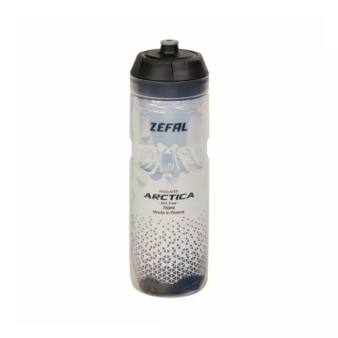 ZEFAL Thermofahrrad Wasserflasche ARCTICA 75 0,75L silver/black