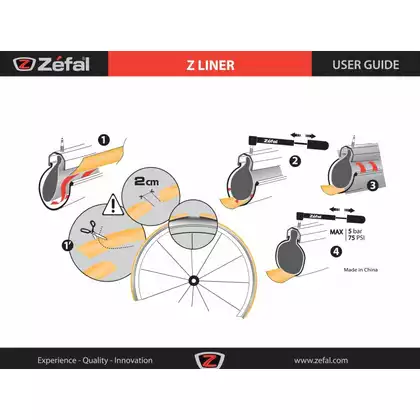ZEFAL Pannenschutzeinsatz Z-LINER 27 MM orange