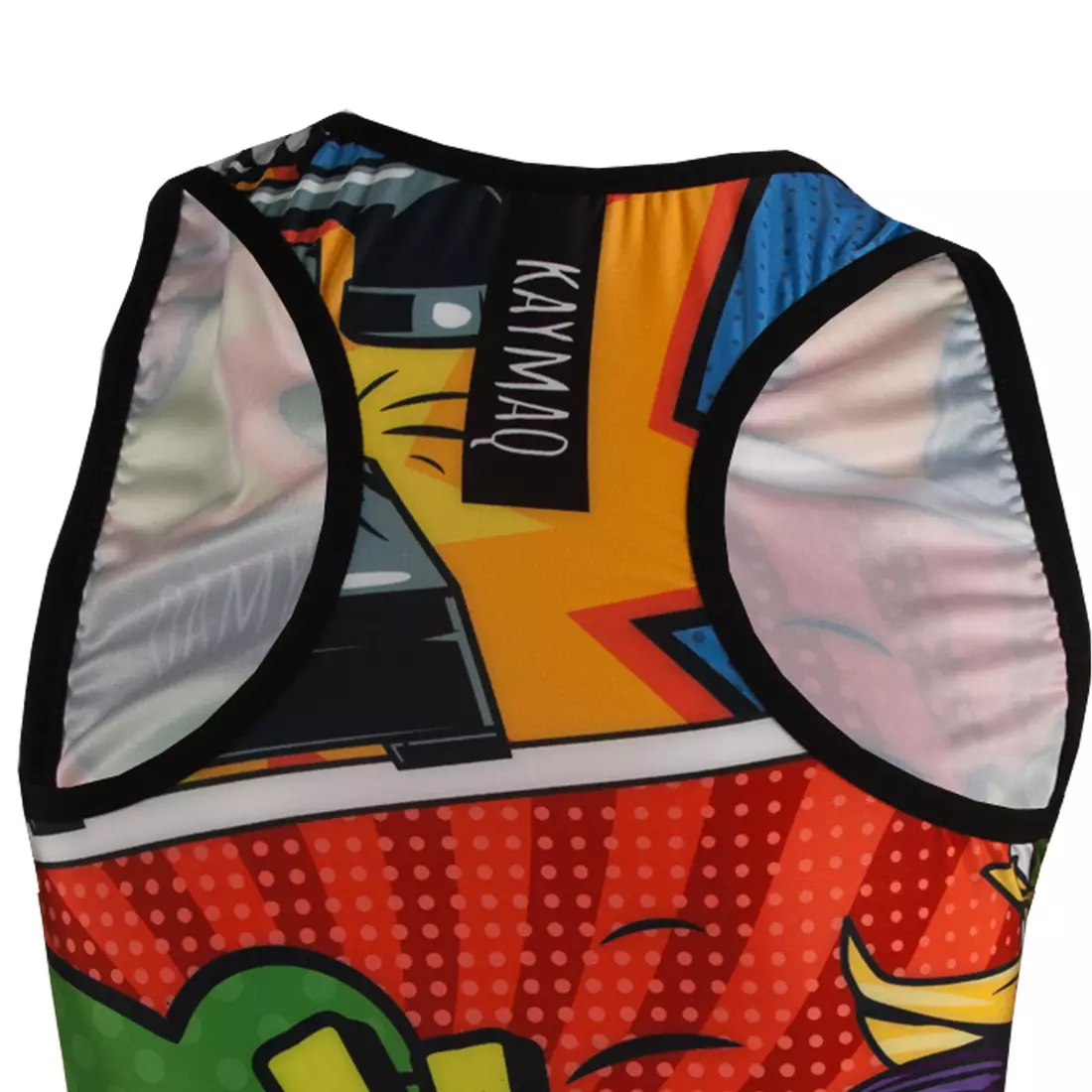 KAYMAQ DESIGN W26 ärmelloses Fahrrad-T-Shirt für Frauen