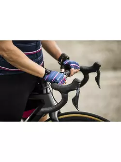 ROGELLI Fahrradhandschuhe für Frauen STRIPE blue/pink