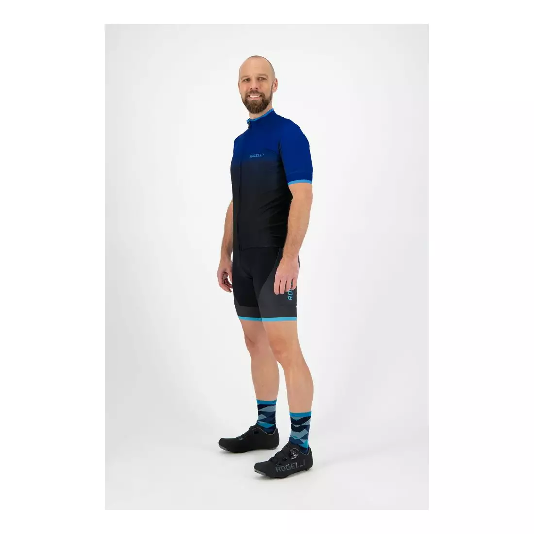 ROGELLI Herren Fahrrad T-Shirt HORIZON black/blue 001.415