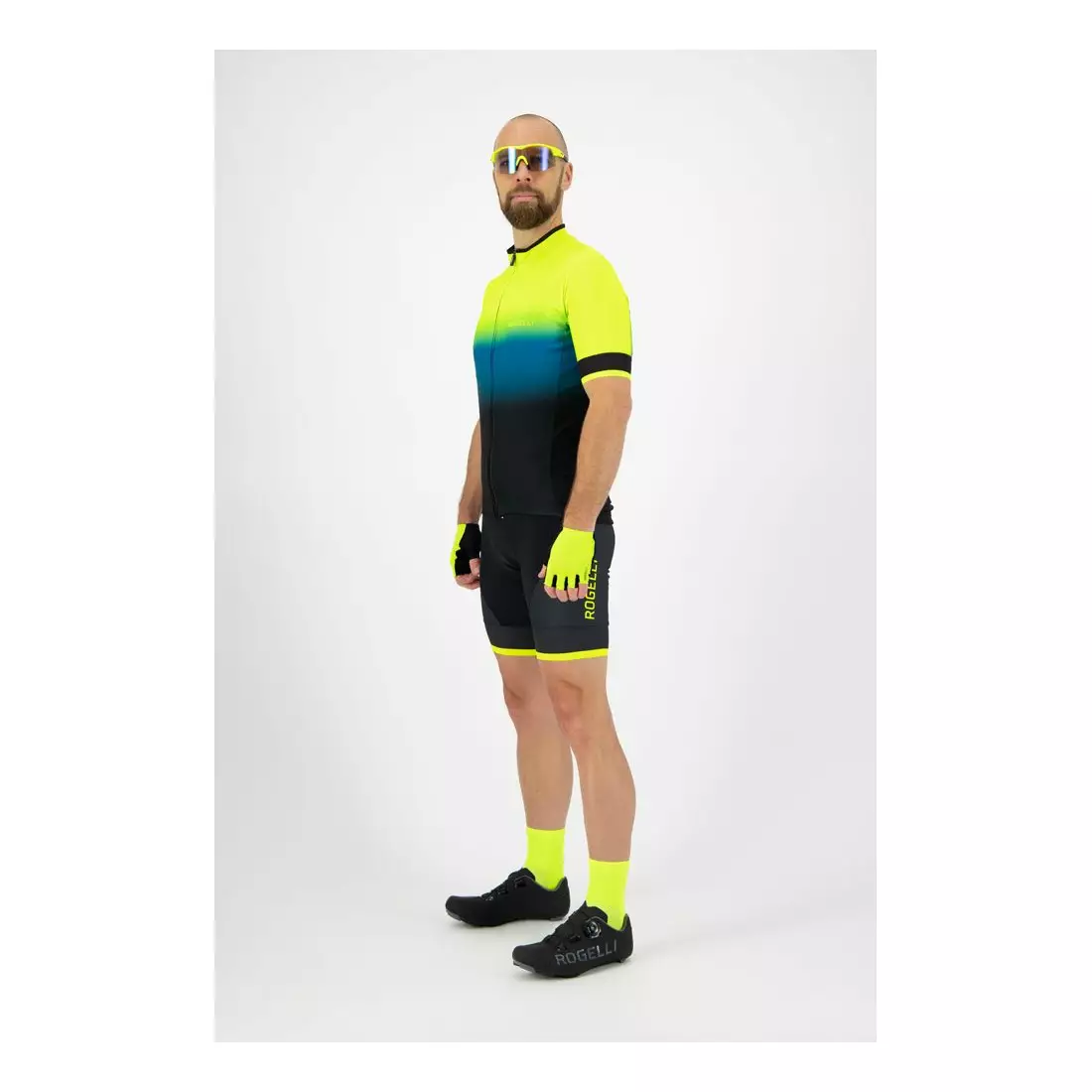 ROGELLI Herren Fahrrad T-Shirt HORIZON yellow/blue 001.416