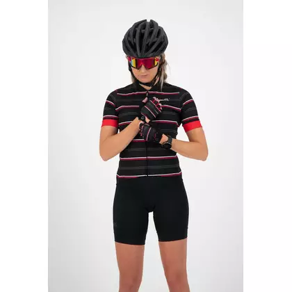 ROGELLI Fahrradhandschuhe für Frauen STRIPE red/black