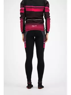ROGELLI Damen Winter Radhose mit Hosenträgern IMPRESS black/pink