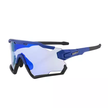 ROGELLI Sportbrille mit austauschbaren Gläsern SWITCH blau