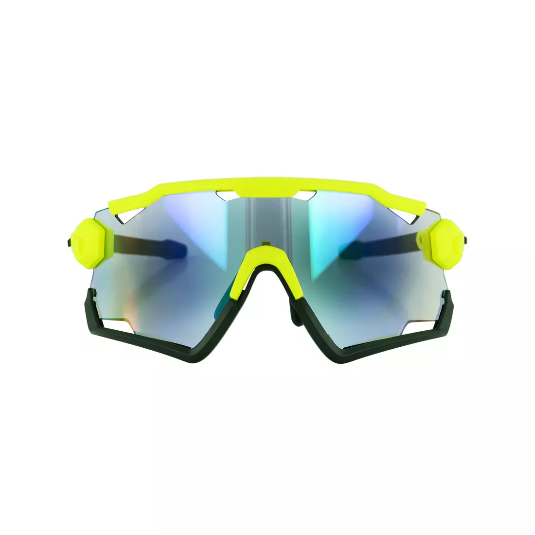 ROGELLI Sportbrille mit austauschbaren Gläsern SWITCH gelbes Fluor