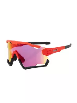 ROGELLI Sportbrille mit austauschbaren Gläsern SWITCH rot