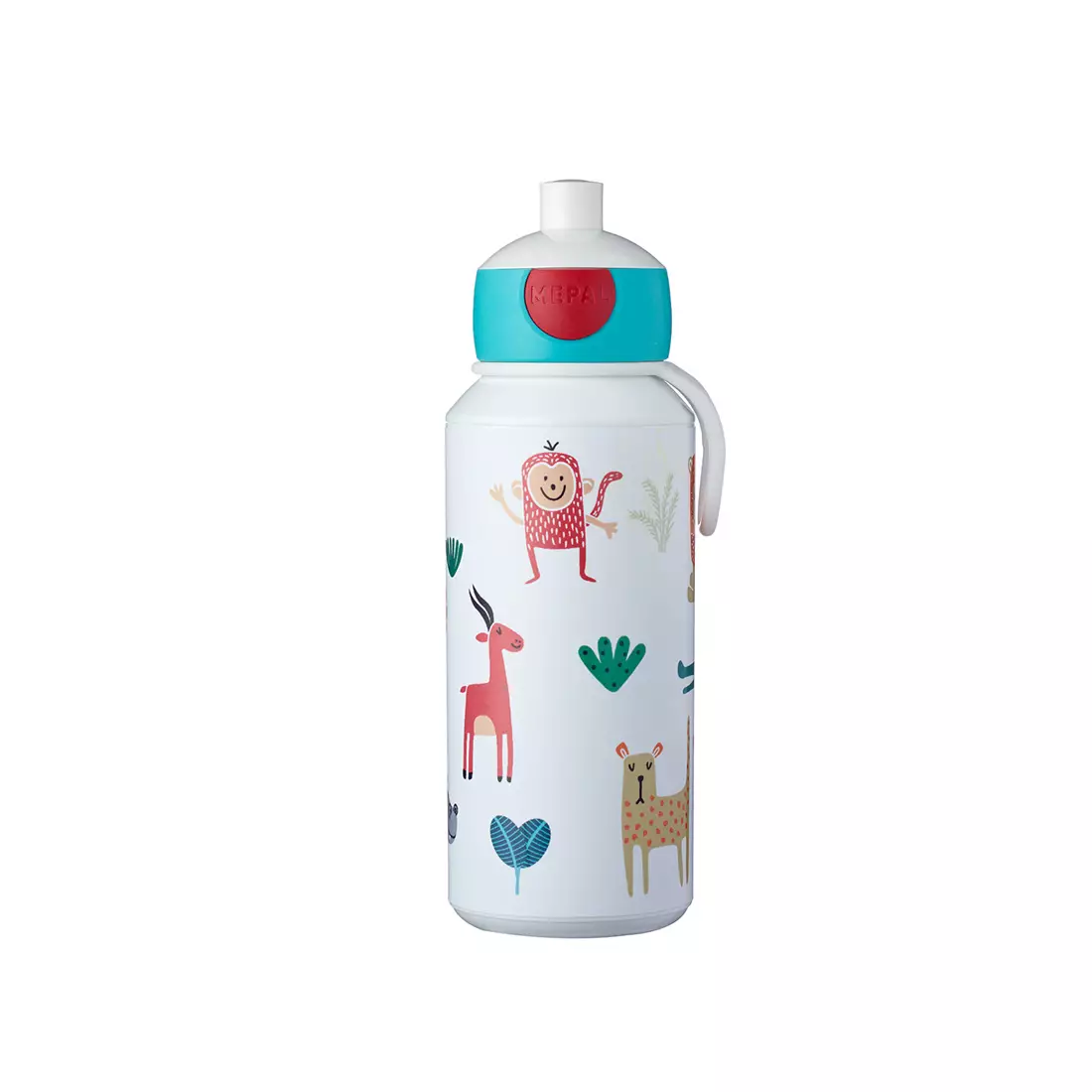 MEPAL POP-UP CAMPUS wasserflasche für kinder 400 ml, Animal Friends
