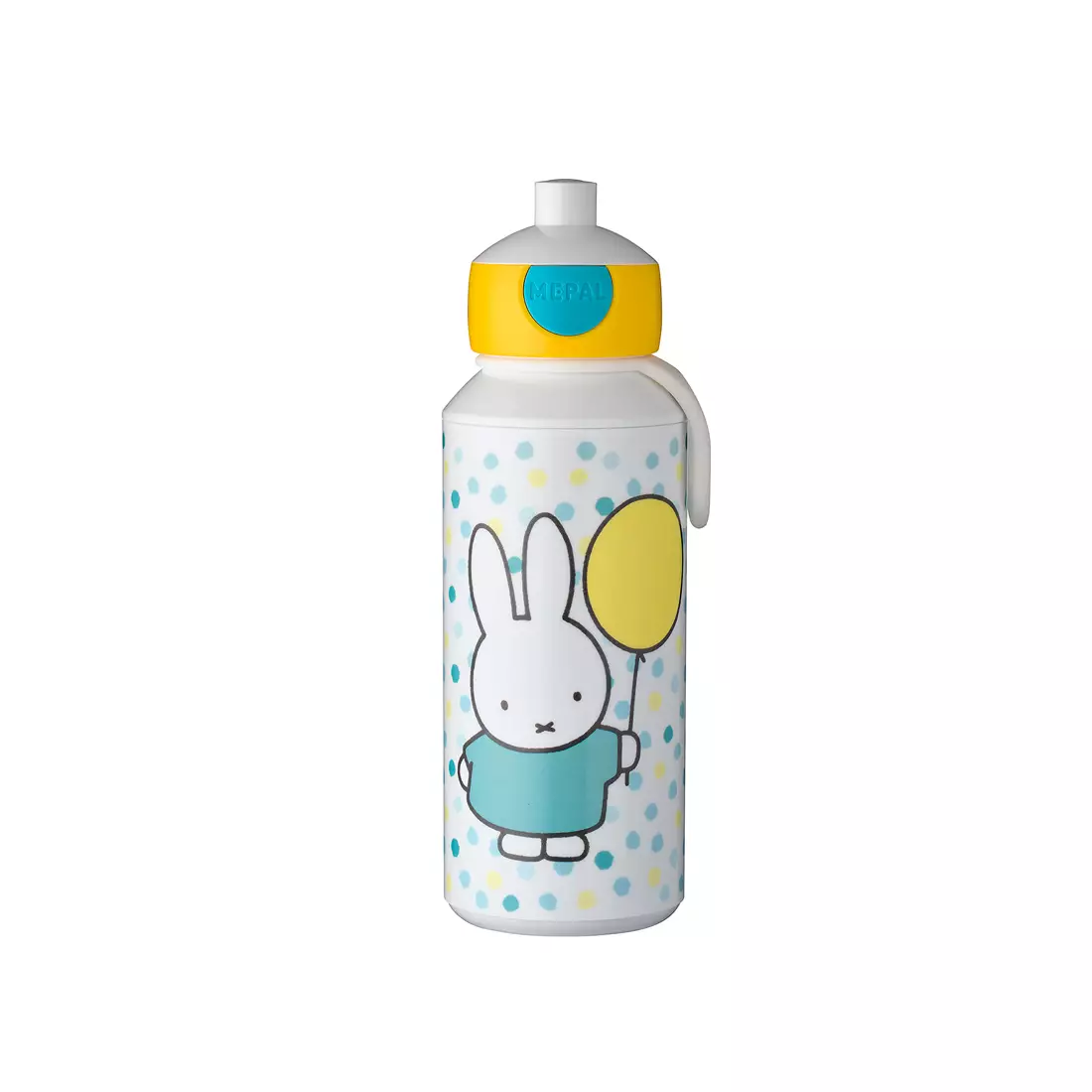 MEPAl CAMPUS POP-UP wasserflasche für kinder 400 ml, miffy confetti