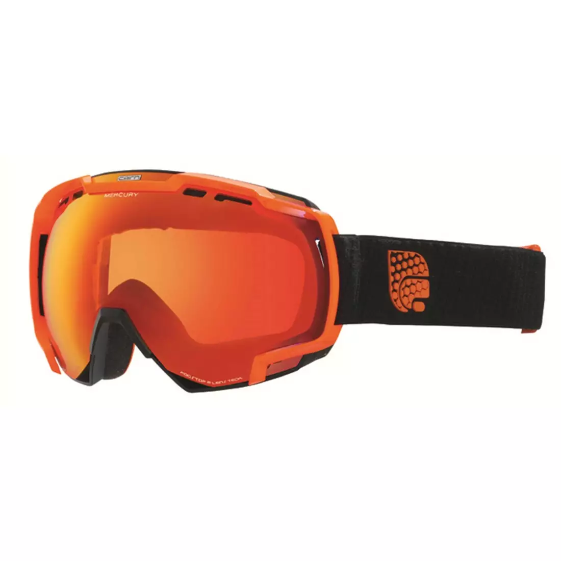 CAIRN Ski-/Snowboardbrille MERCURY SPX3000 8210, black-orange, 5808418210