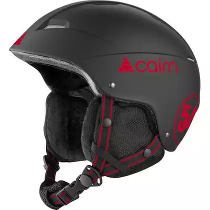 CAIRN Ski-/Snowboardhelm LOC ACTIVE T, black-red, 060525002TU