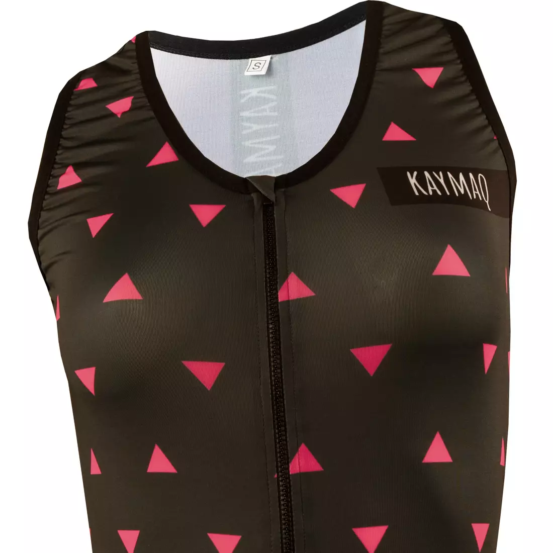 KAYMAQ DESIGN W1-W42 ärmelloses Fahrrad-T-Shirt für Frauen