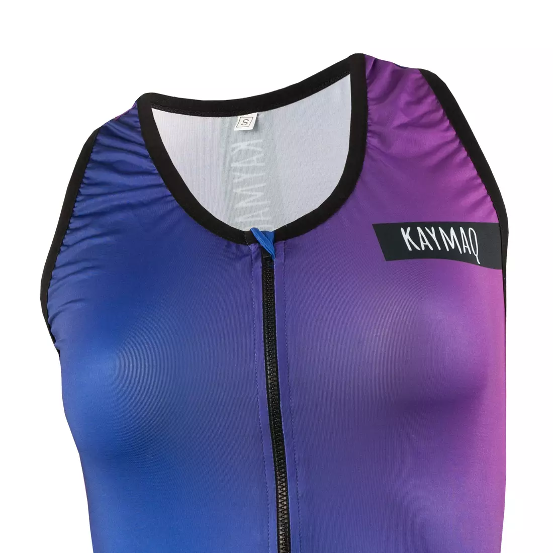 KAYMAQ DESIGN W1-W43 ärmelloses Fahrrad-T-Shirt für Frauen
