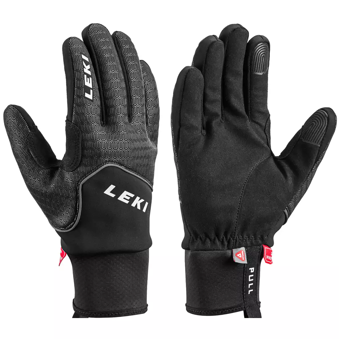 LEKI Nordic Thermo Wintertrekking-Handschuhe, Schwarz