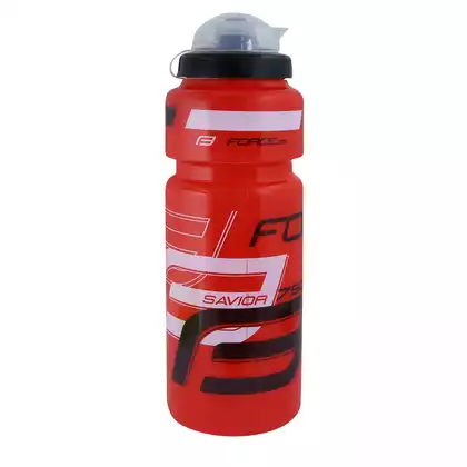 FORCE Fahrrad Wasserflasche SAVIOR ULTRA 0,75 l, rot, schwarz und weiß 250903