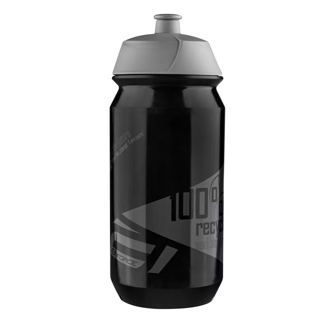 FORCE Fahrrad Wasserflasche BIO 500ml black/grey 25561