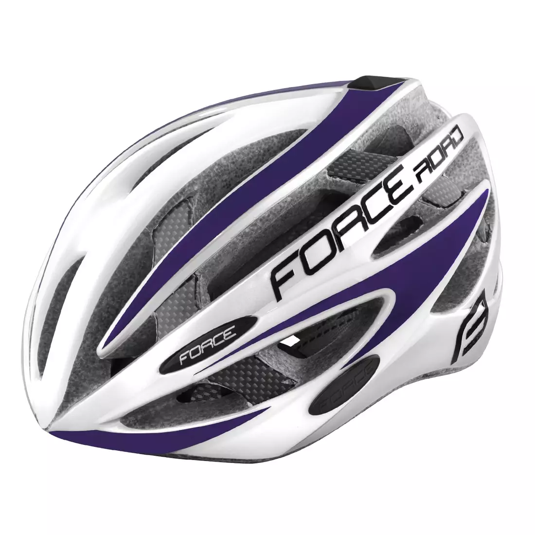 FORCE Fahrradhelm ROAD white/purple 9026195