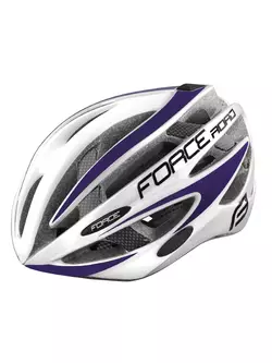 FORCE Fahrradhelm ROAD white/purple 9026195