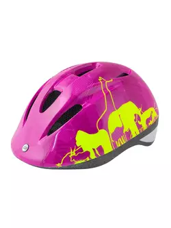 FORCE Fahrradhelm für Kinder FUN ANIMALS, fluo-pink 9022445