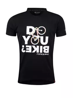 FORCE Sport-T-Shirt mit kurzen Ärmeln BIKE black 90789