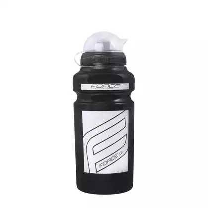 FORCE Fahrrad Wasserflasche &quot;F“ 0,5 L black/white 250729
