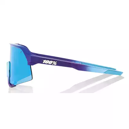 100% Sportbrille S3 (Blue Topaz Multilayer Mirror Lens) Matte Metallic Into the Fade STO-61034-228-01