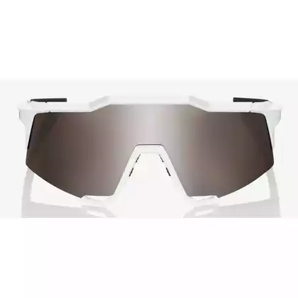100% Sportbrille SPEEDCRAFT (HiPER Silver Mirror Lens) Matte White STO-61001-404-03